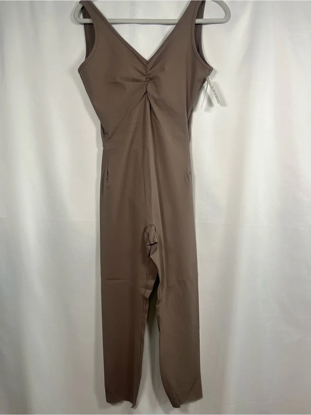 Spanx NWT booty boost deep dive stretch v neck jumpsuit athleisure sz m